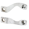 Prime-Line Diecast, Chrome Plated Sliding Door Handle Brackets 1 Pair E 2102